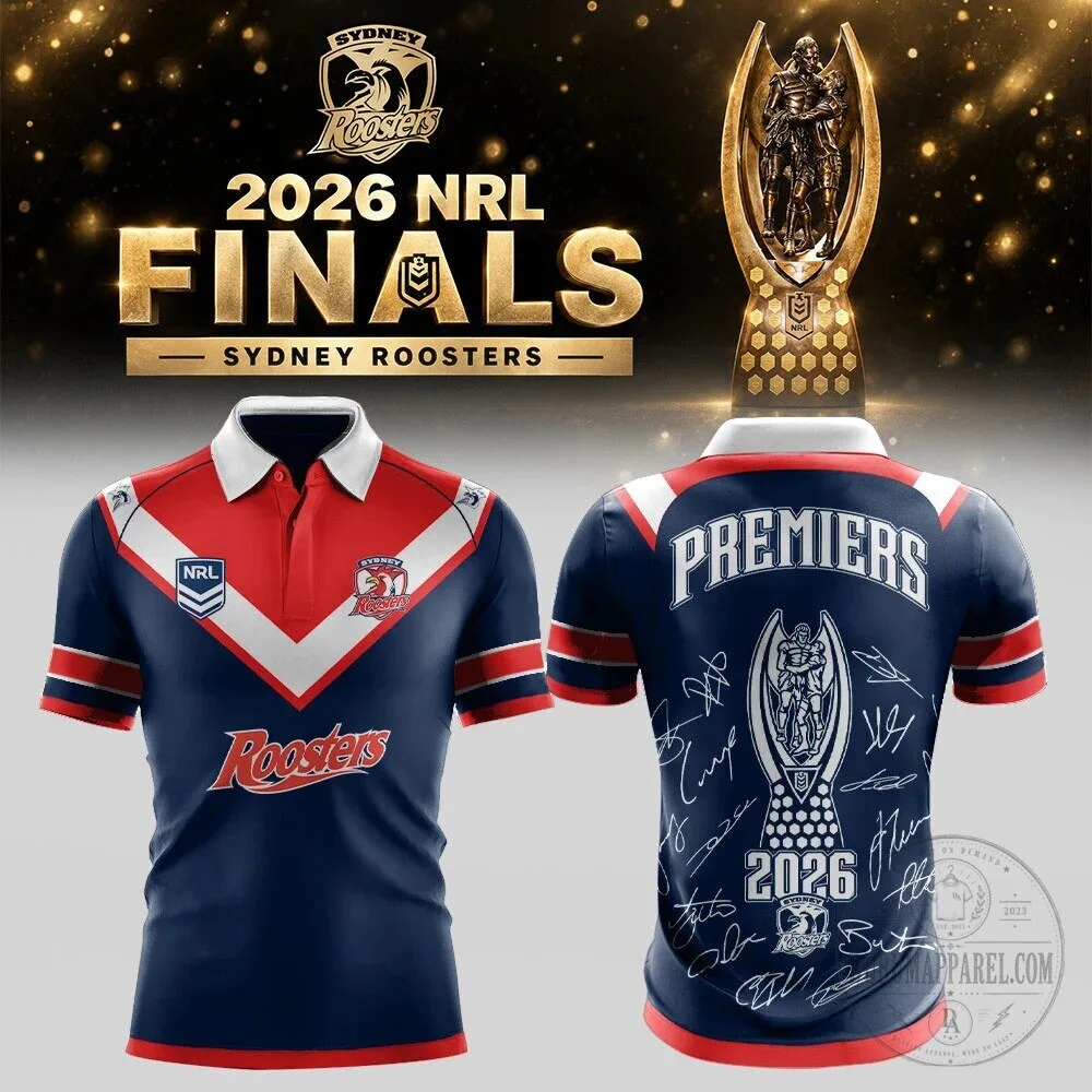 Sydney Roosters 2026 NRL Finals Premiers Polo Shirt 5 Sydney Roosters 2026 NRL Finals Premiers Polo Shirt