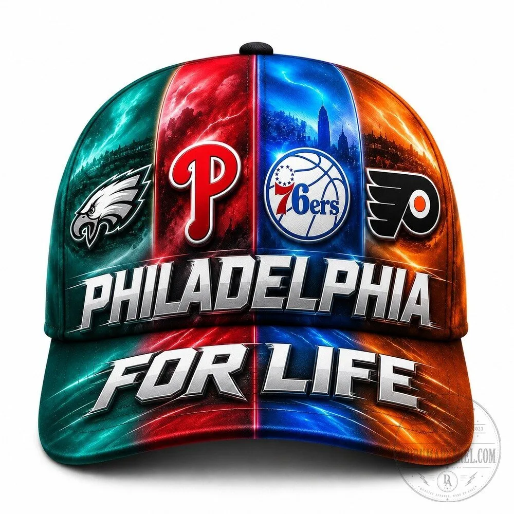 Philadelphia Sports Teams For Life Storm Sky Classic Baseball Cap Hat 11 Philadelphia Sports Teams For Life Storm Sky Classic Baseball Cap Hat