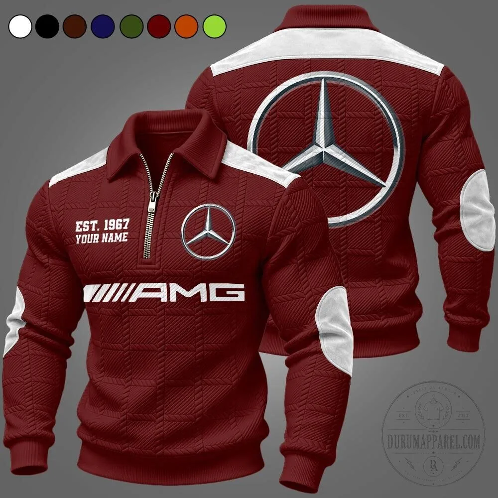 Mercedes-Benz AMG Quarter-Zip Pullover Sweatshirt 14 Mercedes-Benz AMG Quarter-Zip Pullover Sweatshirt