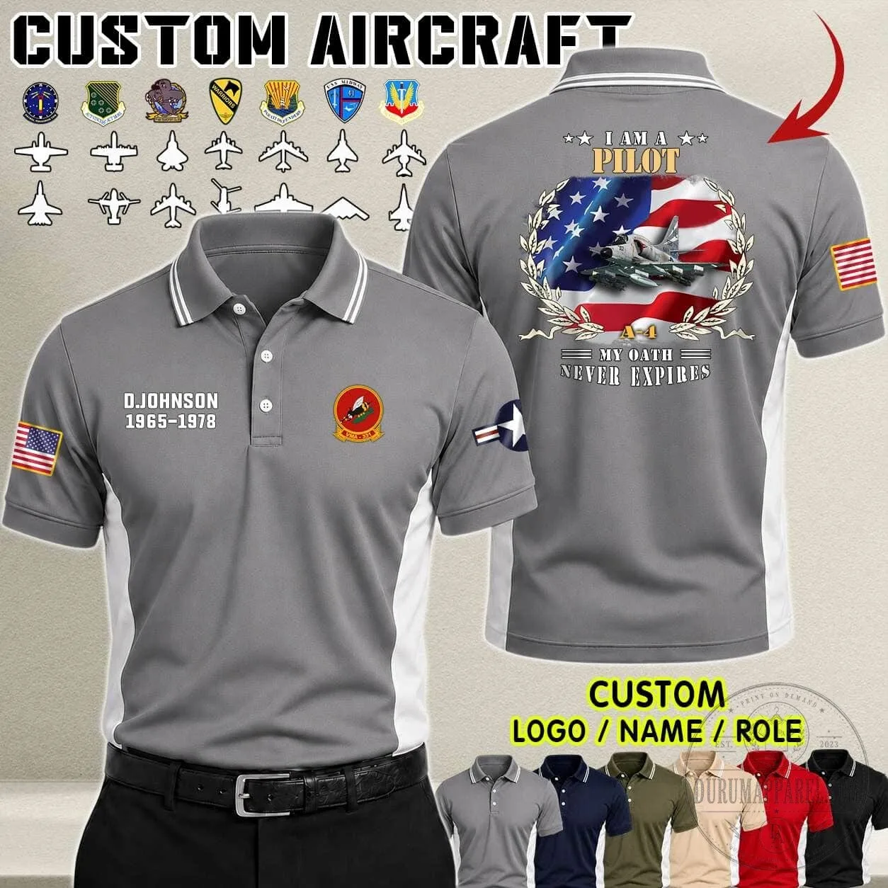 United States Air Force Aviator F-22 Fighter Jet Pilot Polo Shirt 13 United States Air Force Aviator F-22 Fighter Jet Pilot Polo Shirt