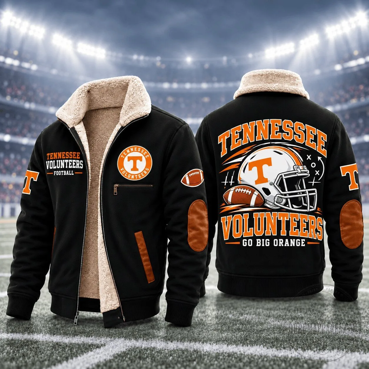 Tennessee Volunteers Football Team Sherpa Fleece Jacket 1 Tennessee Volunteers Football Team Sherpa Fleece Jacket