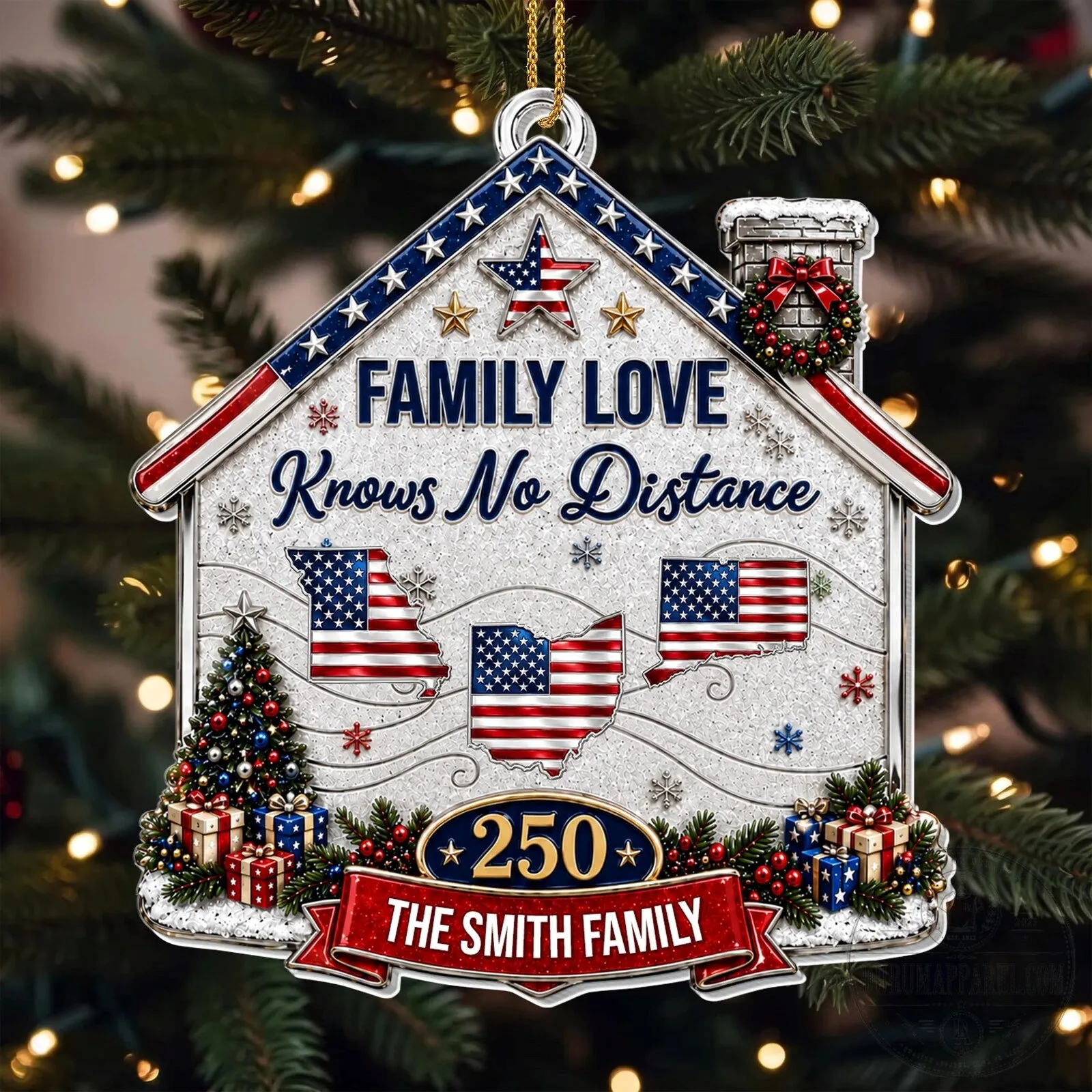 Custom Christmas Tree Ornament Celebrating Family Love Across Miles 7 Custom Christmas Tree Ornament Celebrating Family Love Across Miles