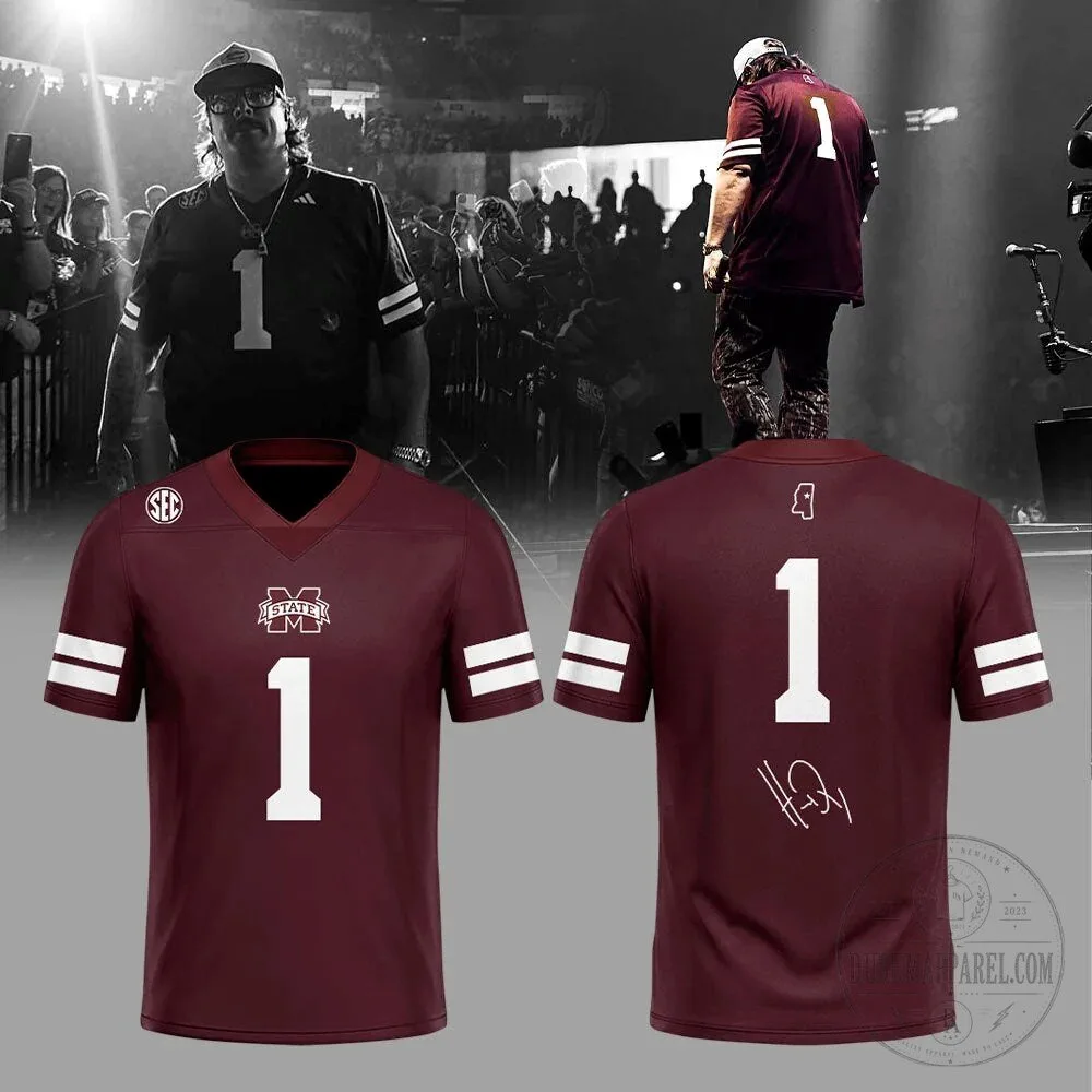 Mississippi State Maroon Football Jersey - Hardy Hail Edition 7 Mississippi State Maroon Football Jersey - Hardy Hail Edition