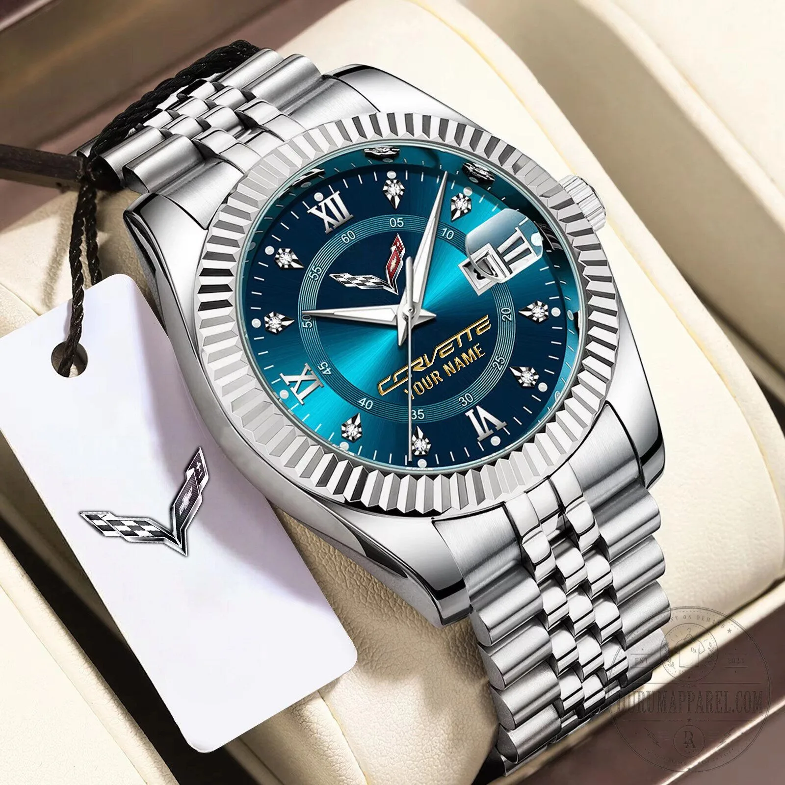 Corvette Personalized Name Elegant Design Watch 18 Corvette Personalized Name Elegant Design Watch