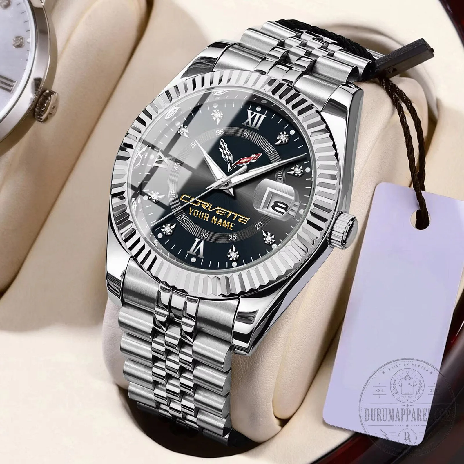 Corvette Personalized Name Elegant Design Watch 20 Corvette Personalized Name Elegant Design Watch