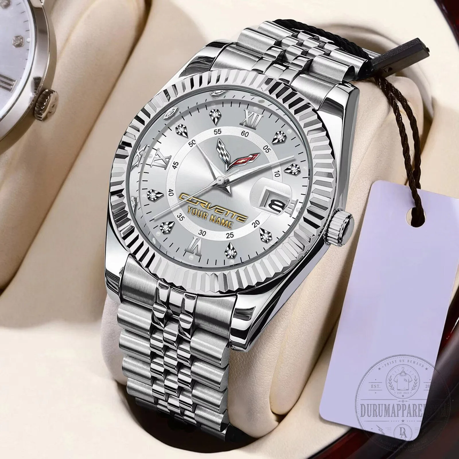 Corvette Personalized Name Elegant Design Watch 22 Corvette Personalized Name Elegant Design Watch