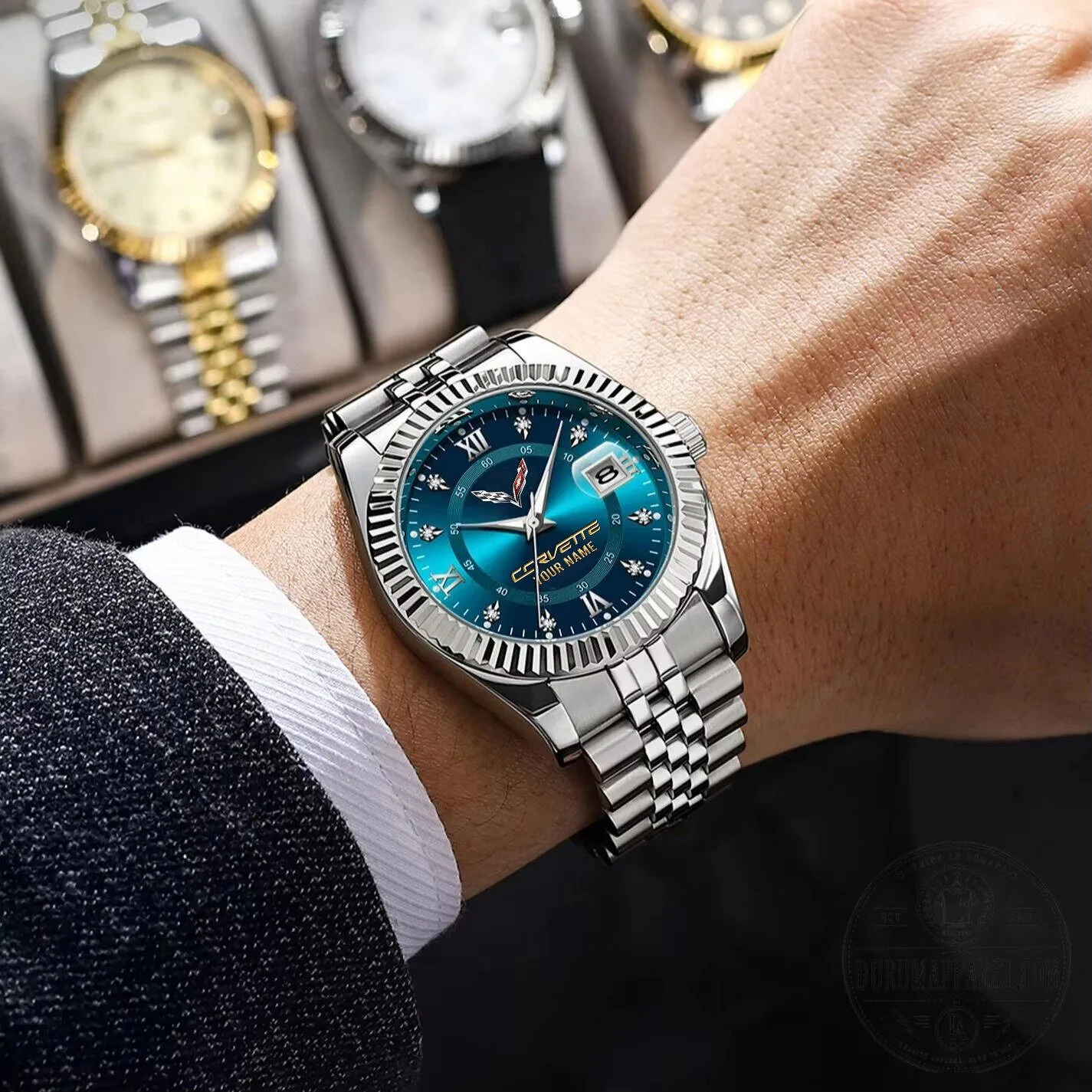 Corvette Personalized Name Elegant Design Watch 23 Corvette Personalized Name Elegant Design Watch