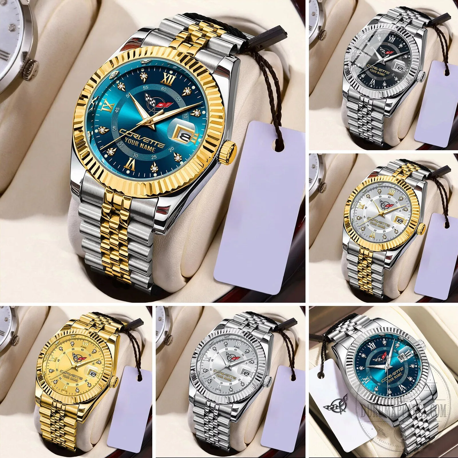 Corvette Personalized Name Elegant Design Watch 27 Corvette Personalized Name Elegant Design Watch