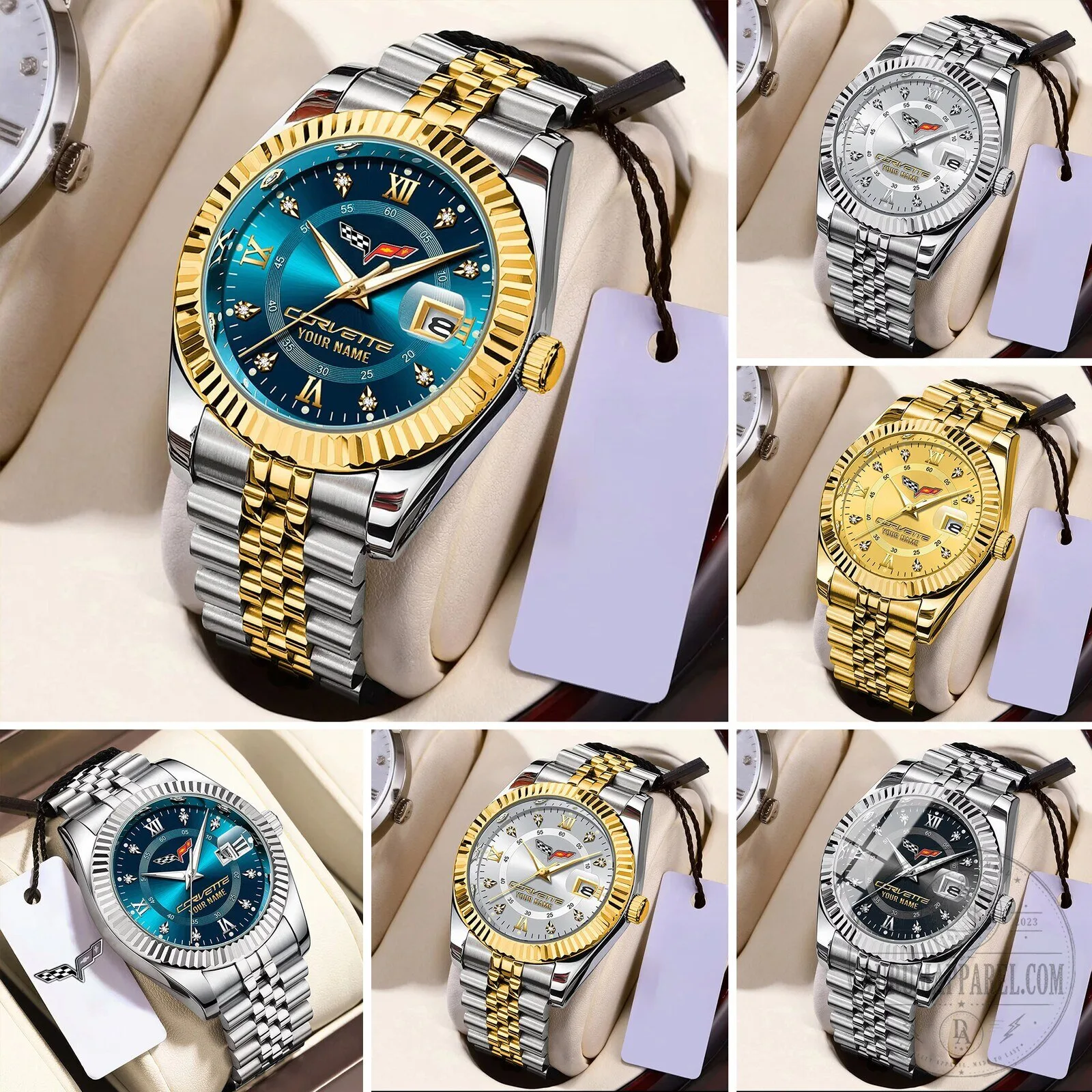 Corvette Personalized Name Elegant Design Watch 28 Corvette Personalized Name Elegant Design Watch