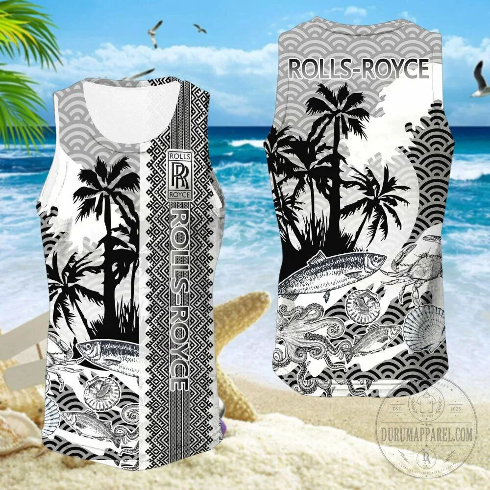 Rolls-Royce Palm Tree Beach Pattern Hawaiian Shirt 19 Rolls-Royce Palm Tree Beach Pattern Hawaiian Shirt