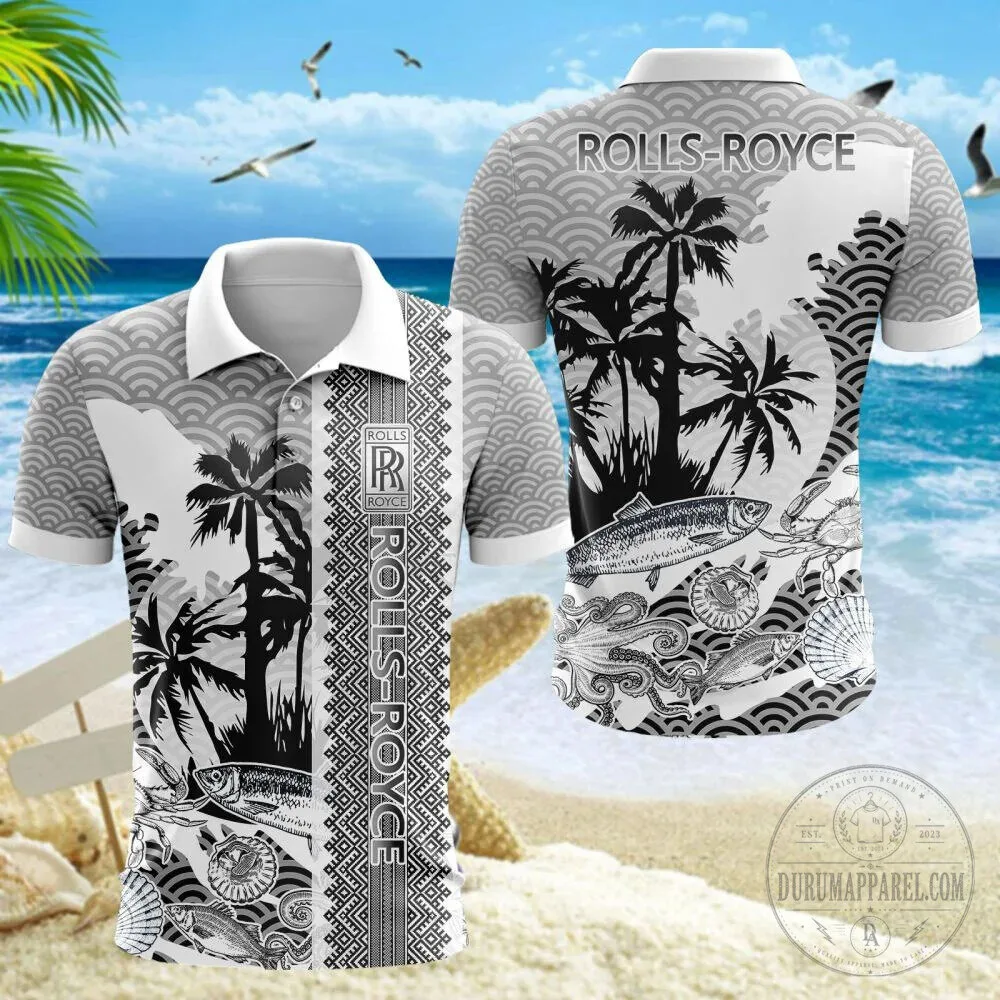 Rolls-Royce Palm Tree Beach Pattern Hawaiian Shirt 20 Rolls-Royce Palm Tree Beach Pattern Hawaiian Shirt