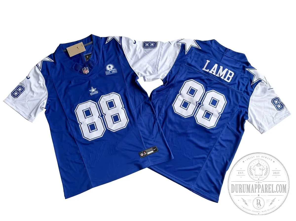 CeeDee Lamb Dallas Cowboys Royal Blue Football Jersey