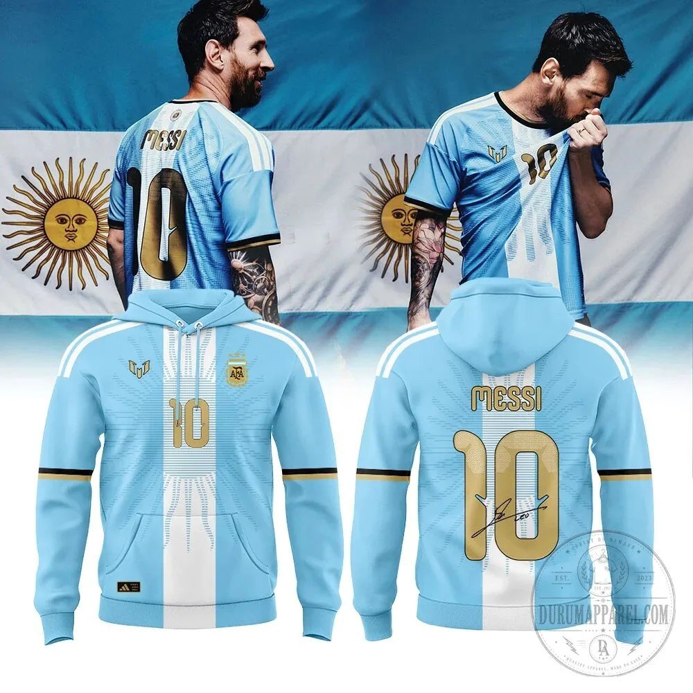 Lionel Messi Argentina National Team Soccer Football Hoodie