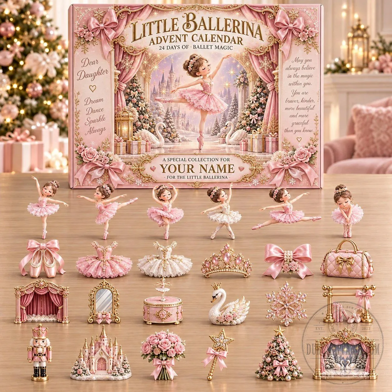 Little Ballerina Ballet Advent Calendar with 24 Days of Magic Figurines