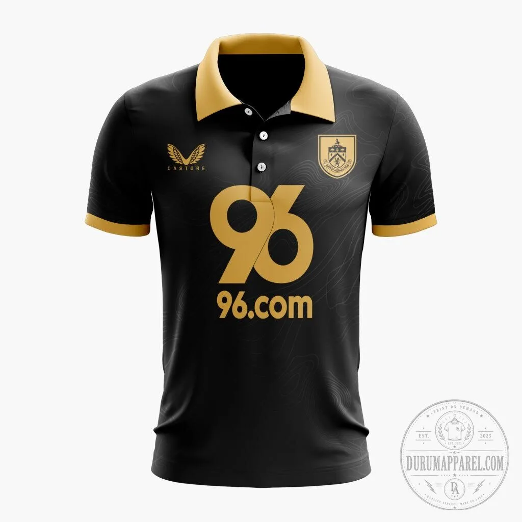 Burnley Football Club Black and Gold Special Edition Polo Shirt