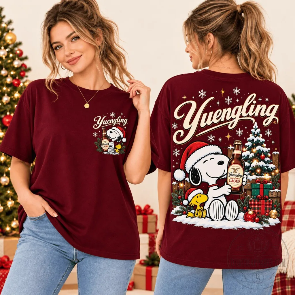 Yuengling Christmas Snoopy Holiday Beer T-Shirt Yuengling Christmas Snoopy Holiday Beer T-Shirt