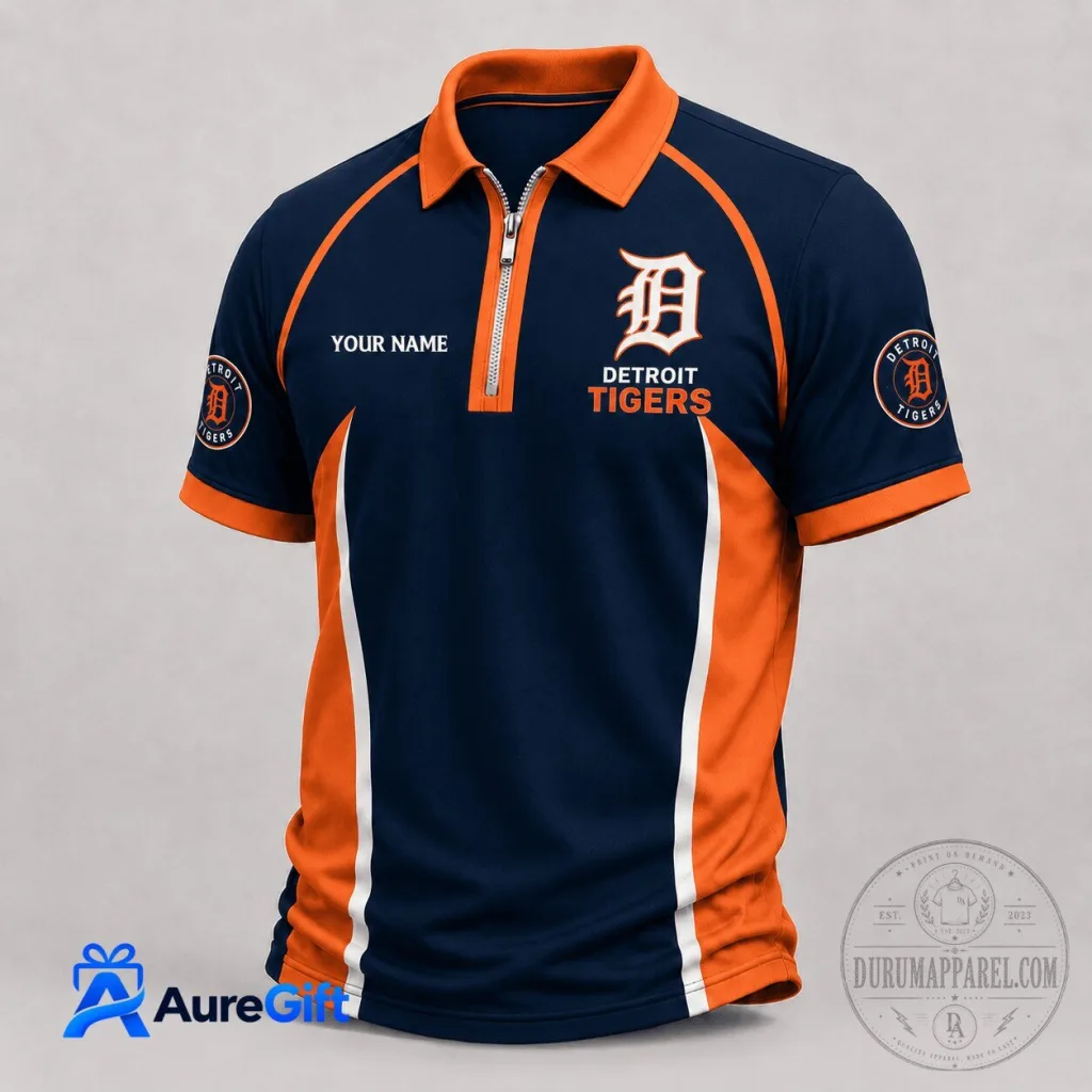 Personalized Polo Shirt for Detroit Tigers Fans, Major League Baseball Apparel Personalized Polo Shirt for Detroit Tigers Fans, Major League Baseball Apparel