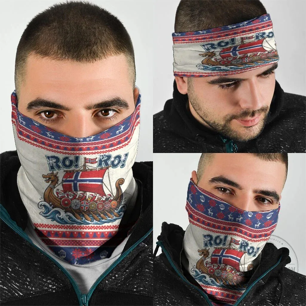 Norge Christmas Ro Ro Viking Santa Claus Neck Gaiter Bandana 3-Pack 7 Norge Christmas Ro Ro Viking Santa Claus Neck Gaiter Bandana 3-Pack