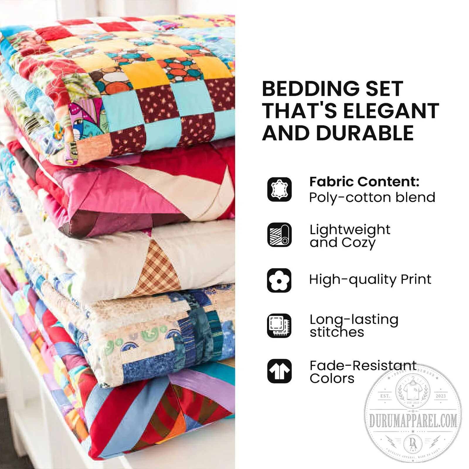 Christmas Poodle Party Quilted Bedding Set with Holiday Design 11 Christmas Poodle Party Quilted Bedding Set with Holiday Design