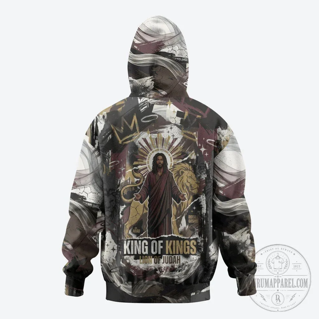 Jesus is King Lion of Judah Crown Grunge Religious Faith Zip Hoodie 10 Jesus is King Lion of Judah Crown Grunge Religious Faith Zip Hoodie