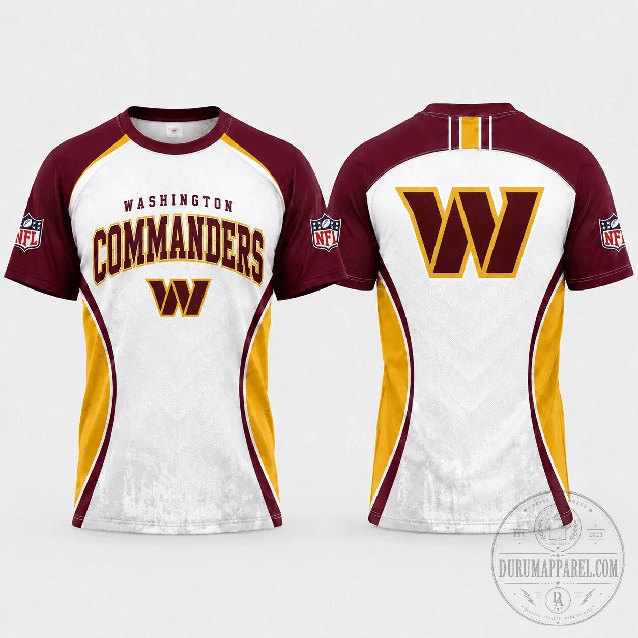 Washington Commanders NFL Fan Shirt Premium Contour 3D Graphic T-Shirt