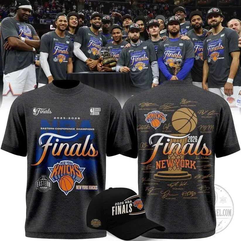 New York Knicks 2026 NBA Finals Eastern Conference Champions T-Shirt