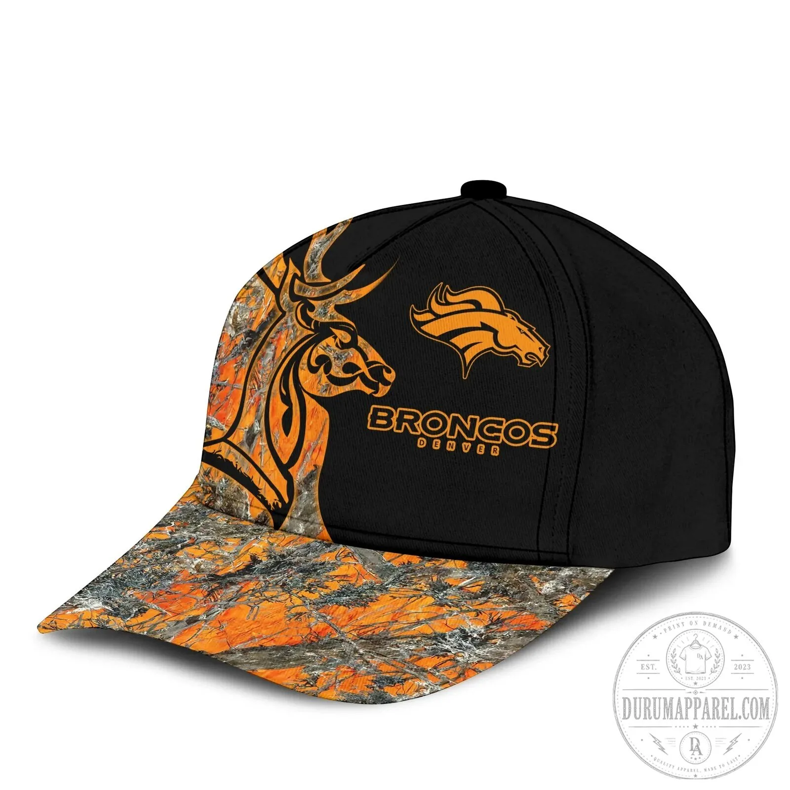 Denver Broncos Camouflage Deer Hunter American Flag Cap Hat 12 Denver Broncos Camouflage Deer Hunter American Flag Cap Hat
