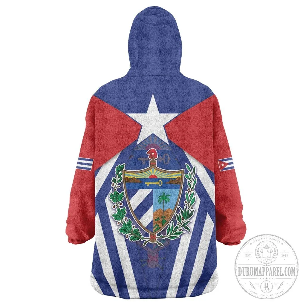 Cuba Flag Coat of Arms Cuban Trogon Wearable Blanket Hoodie 6 Cuba Flag Coat of Arms Cuban Trogon Wearable Blanket Hoodie