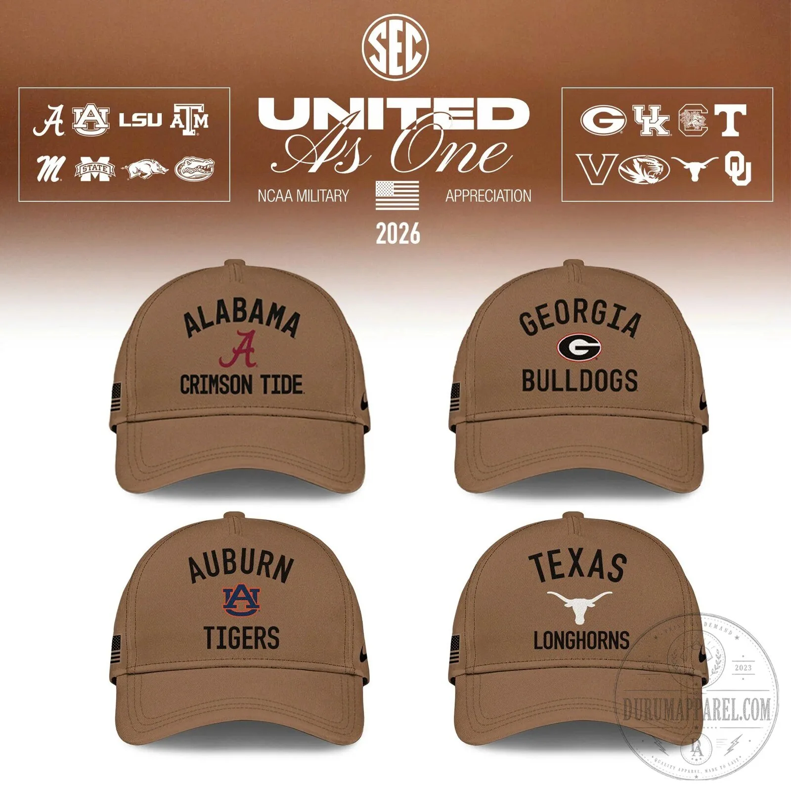 NCAA SEC Military Appreciation United As One Camouflage Hoodie 21 NCAA SEC Military Appreciation United As One Camouflage Hoodie